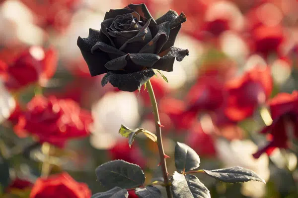 Poésie : signification profonde de la rose noire