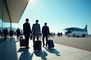 Réussir le transport de groupe pour un congrès à l’aéroport de Nice