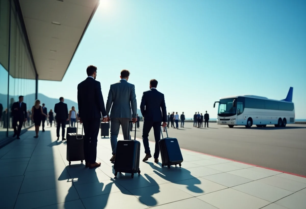 Réussir le transport de groupe pour un congrès à l’aéroport de Nice